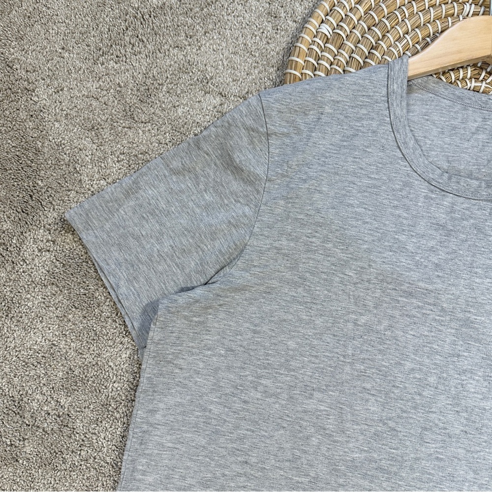 Lululemon Men’s 5 Year Basic Tee *Updated Fit in Heathered Core Medium Grey L - Picture 4 of 11